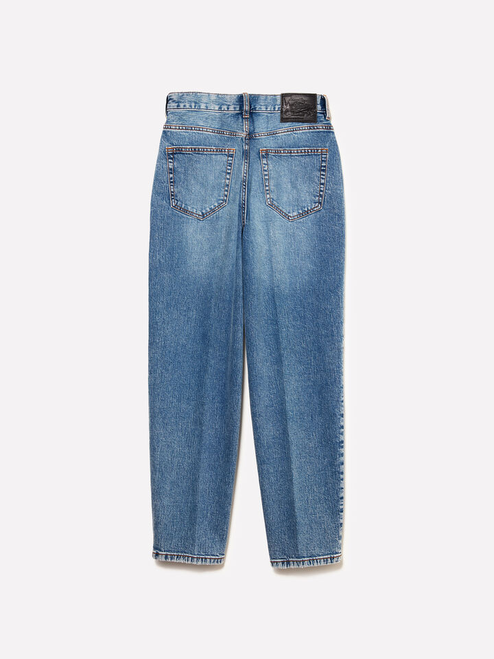 Jeans Style 69 mom fit blu - jeans mom fit e boyfriend da donna - Blu | Sisley image number 6